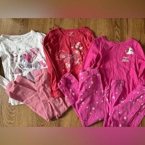 Girls size 5t pajama lounge sets